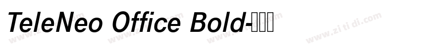 TeleNeo Office Bold字体转换